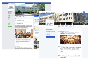 NJSL increased its social media presence by leveraging Twitter and Facebook.