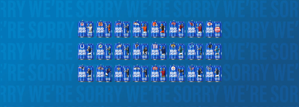Bud Light NFL Cans